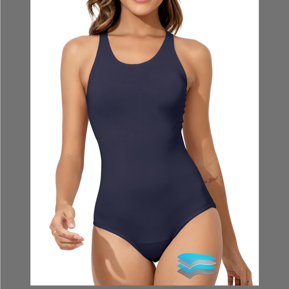 Beautikini Period Swimwear Women's One Piece Leakproof Menstrual Bathing Suit
